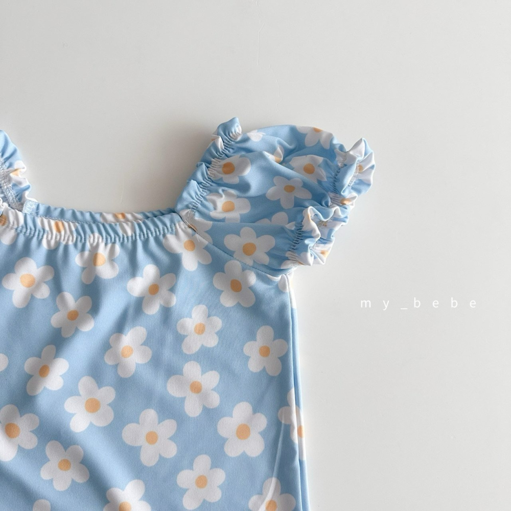 Mybebe 套裝 泳衣+泳帽 마이베베 인기셔링수영복(수영복+수영모SET)-細節圖7