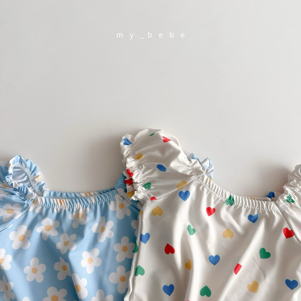 Mybebe 套裝 泳衣+泳帽 마이베베 인기셔링수영복(수영복+수영모SET)-細節圖10