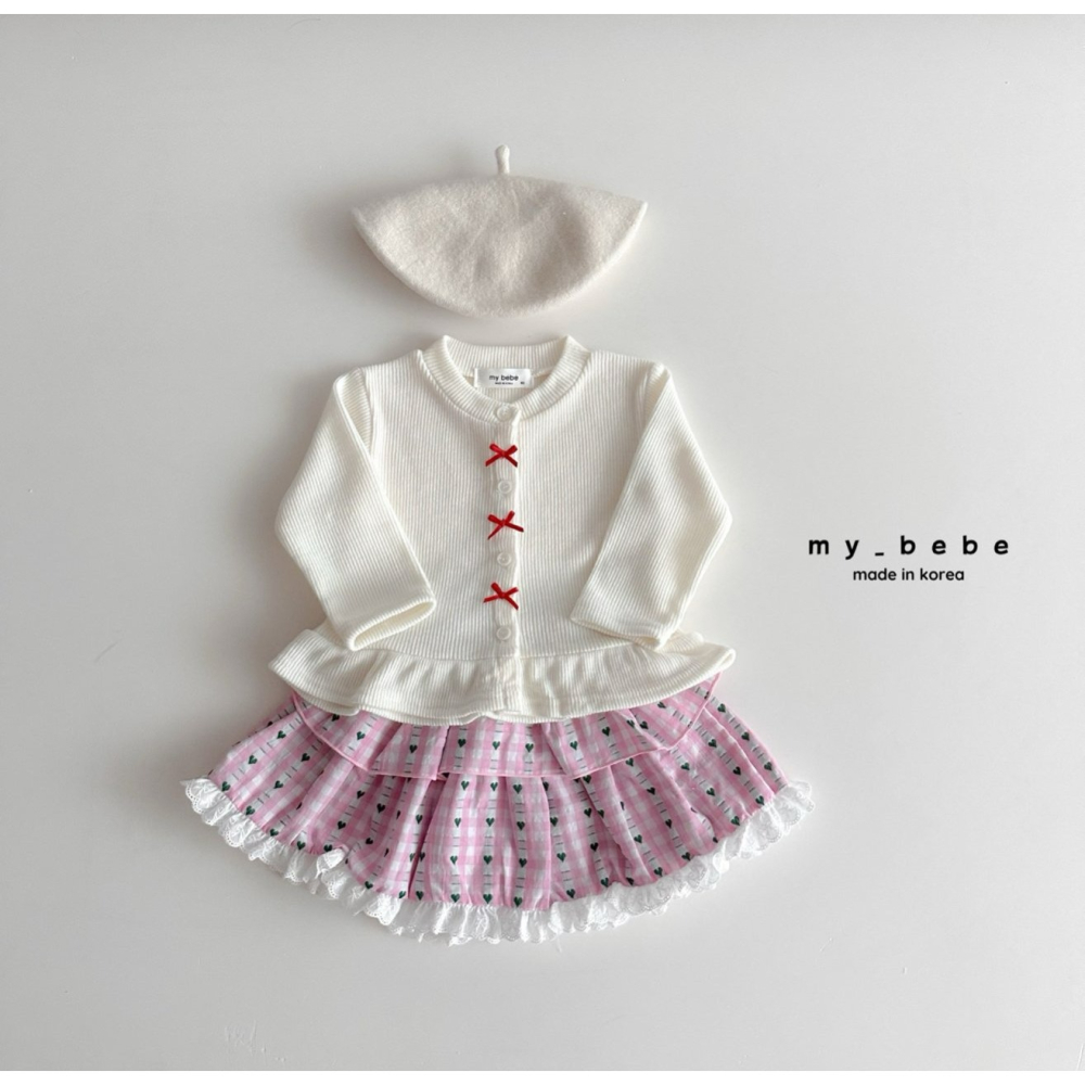 Mybebe 裙子 마이베베 2단레이스스커트-細節圖11