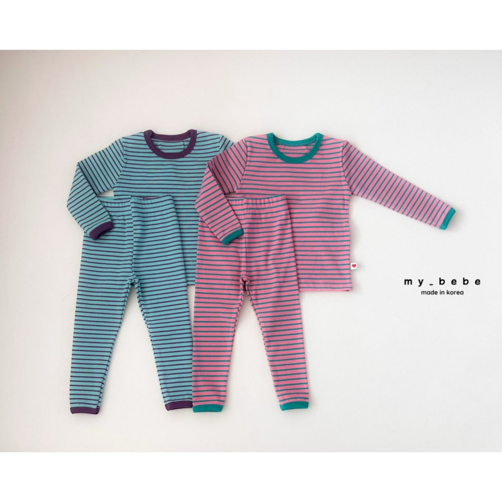 Mybebe 套裝 上下 마이베베 단가라골지실내복-細節圖5