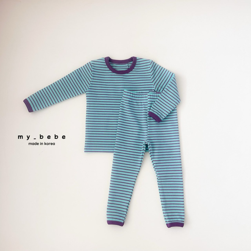 Mybebe 套裝 上下 마이베베 단가라골지실내복-細節圖8