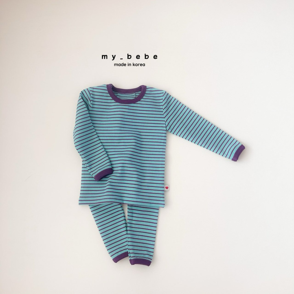 Mybebe 套裝 上下 마이베베 단가라골지실내복-細節圖9