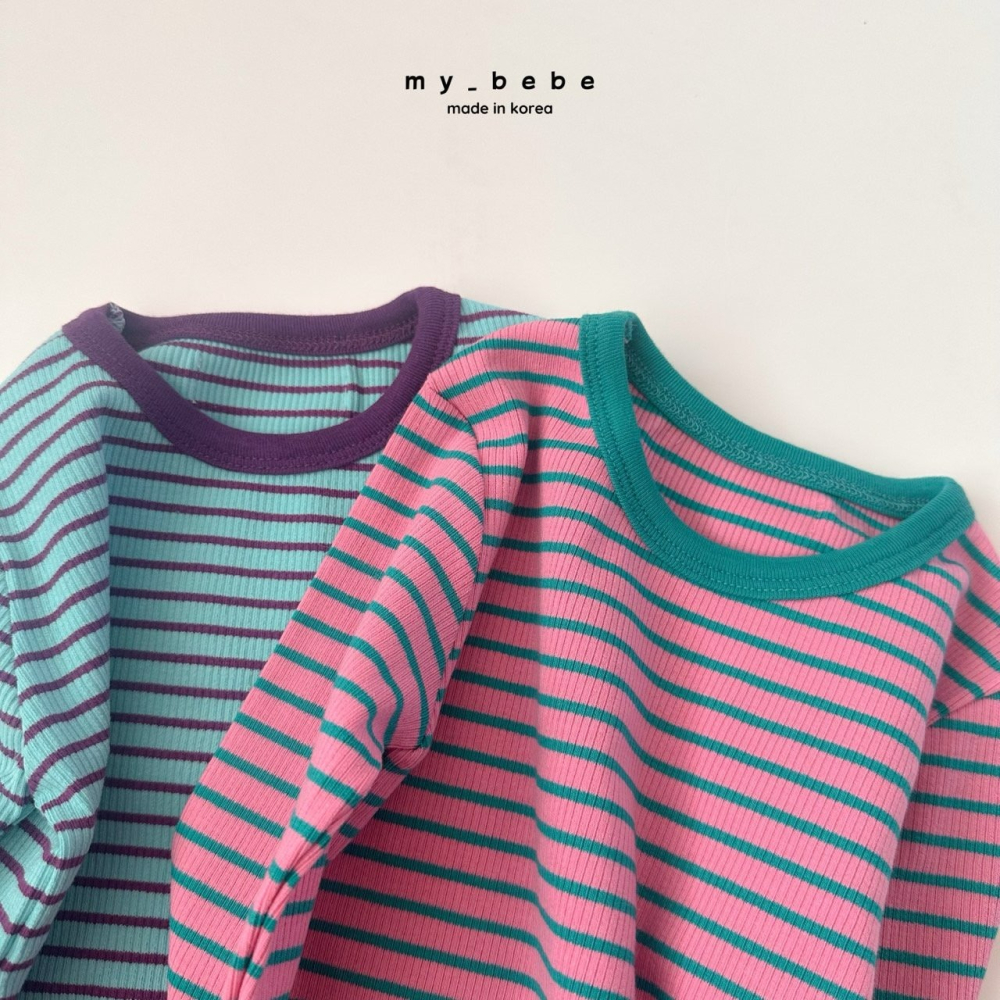 Mybebe 套裝 上下 마이베베 단가라골지실내복-細節圖11