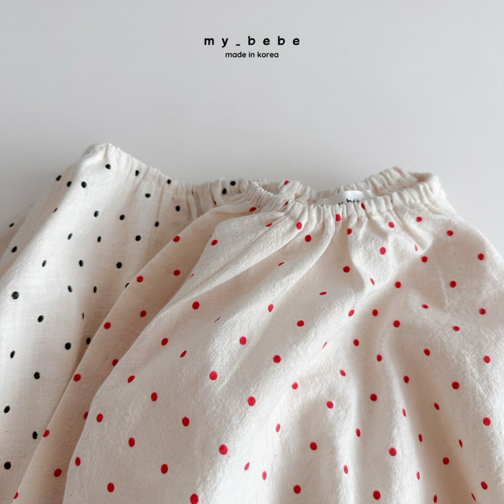 Mybebe 包屁衣 마이베베 도트바디슈트(턱받이별도)-細節圖11