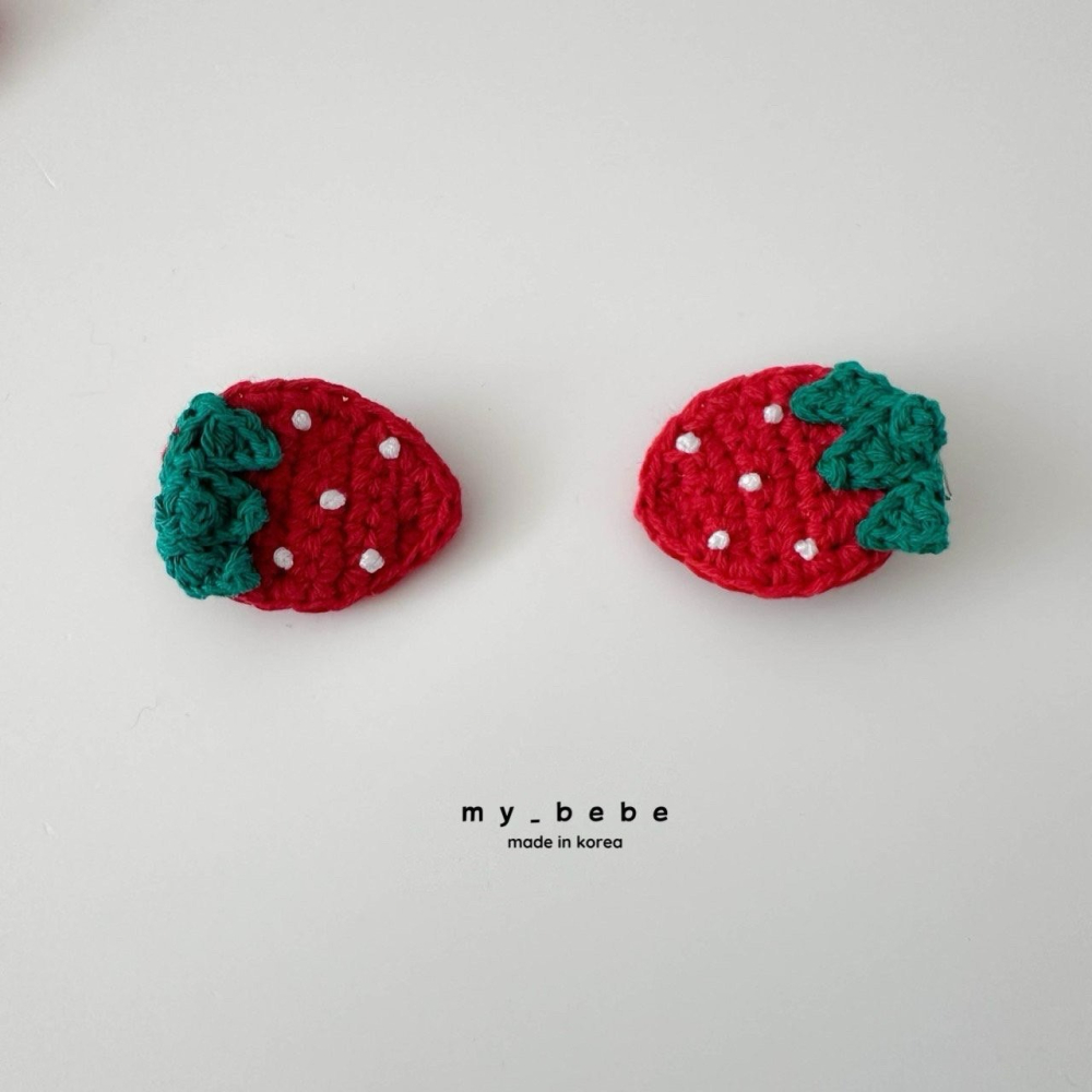 Mybebe 髮飾 마이베베 딸기집게핀-細節圖2