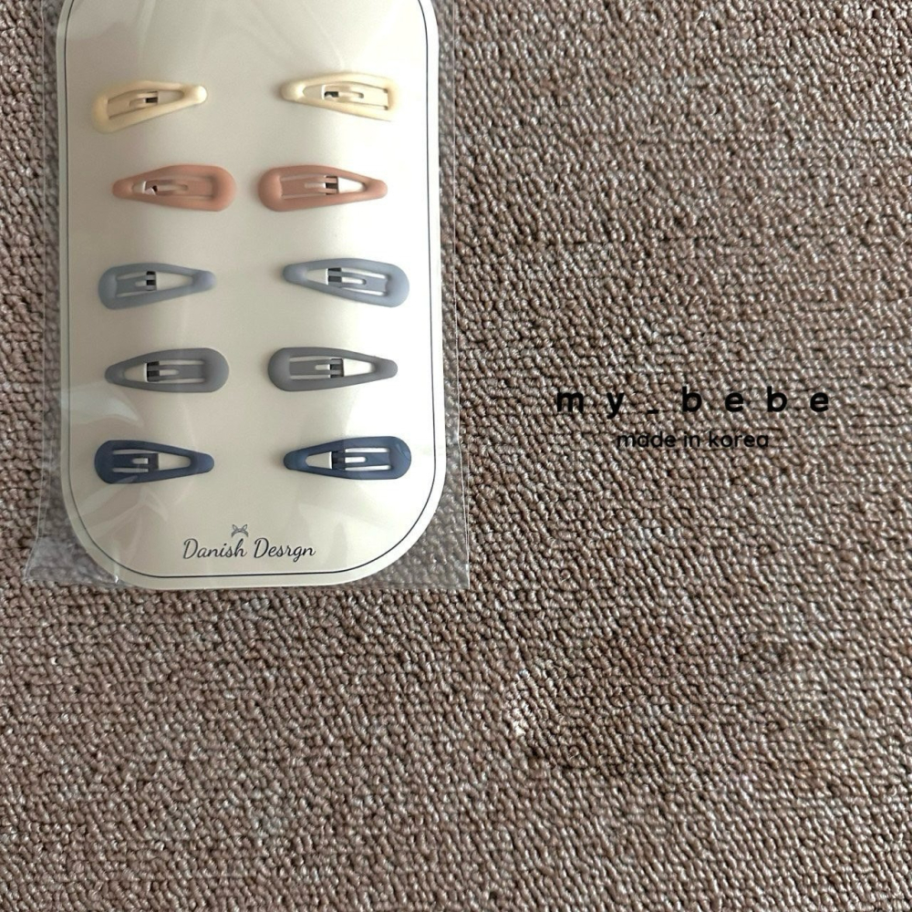 Mybebe 髮飾 마이베베 무광똑딱핀-細節圖4