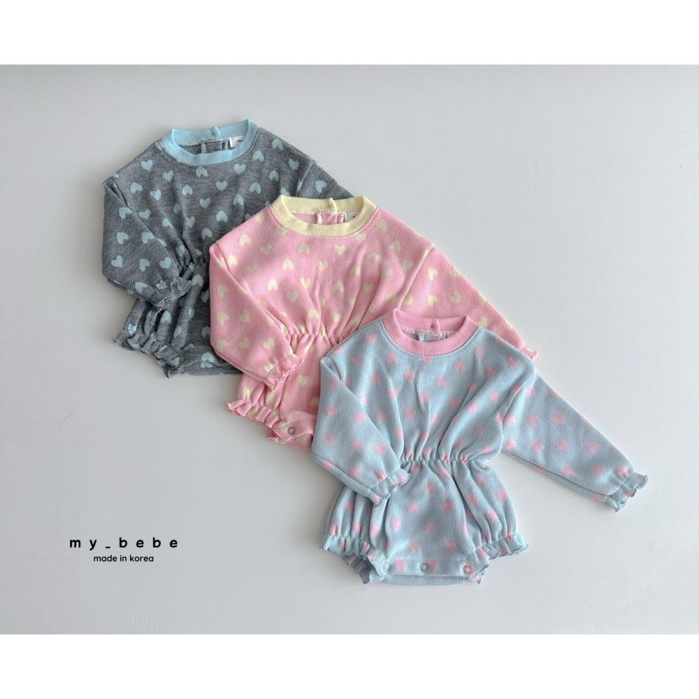 Mybebe 包屁衣 마이베베 밴딩하트슈트-細節圖2