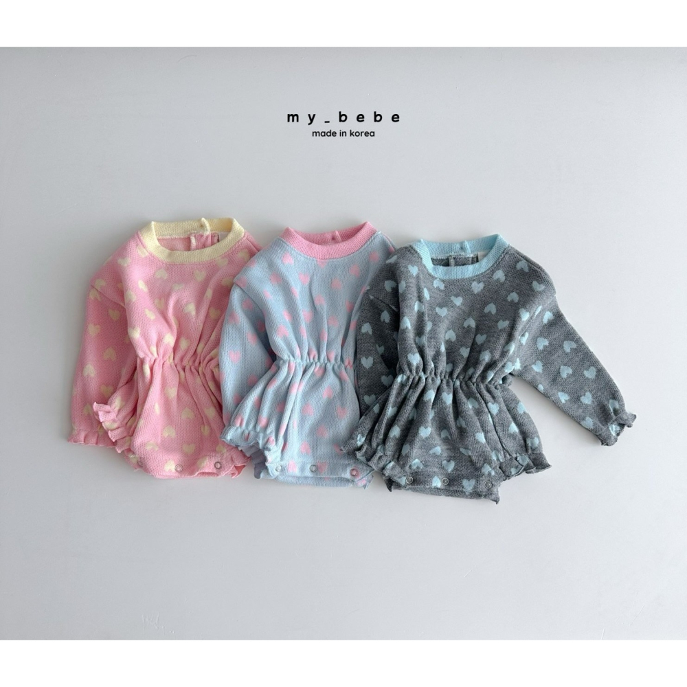 Mybebe 包屁衣 마이베베 밴딩하트슈트-細節圖3