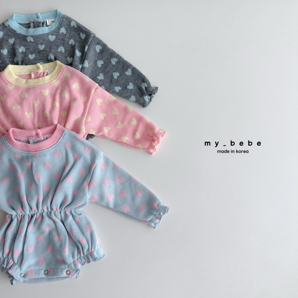 Mybebe 包屁衣 마이베베 밴딩하트슈트-細節圖4