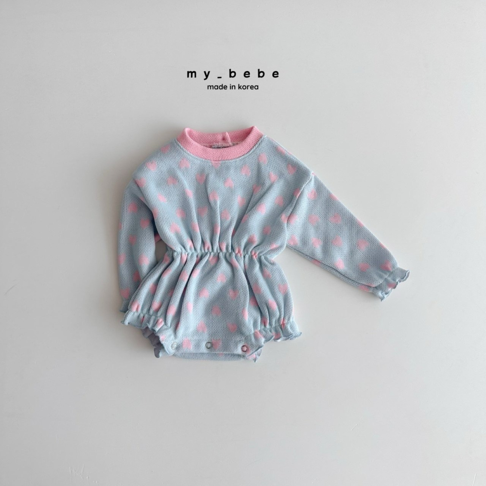 Mybebe 包屁衣 마이베베 밴딩하트슈트-細節圖5