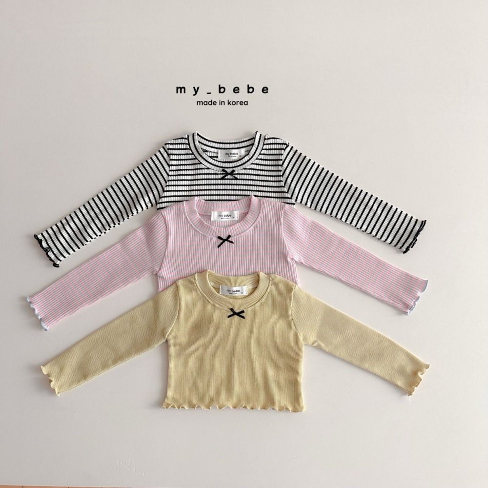 Mybebe 上衣 마이베베 봄러버크롭티-細節圖2