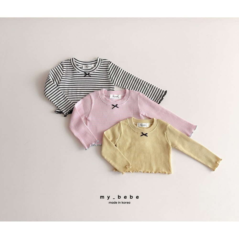 Mybebe 上衣 마이베베 봄러버크롭티-細節圖3