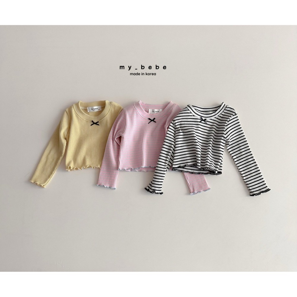 Mybebe 上衣 마이베베 봄러버크롭티-細節圖4