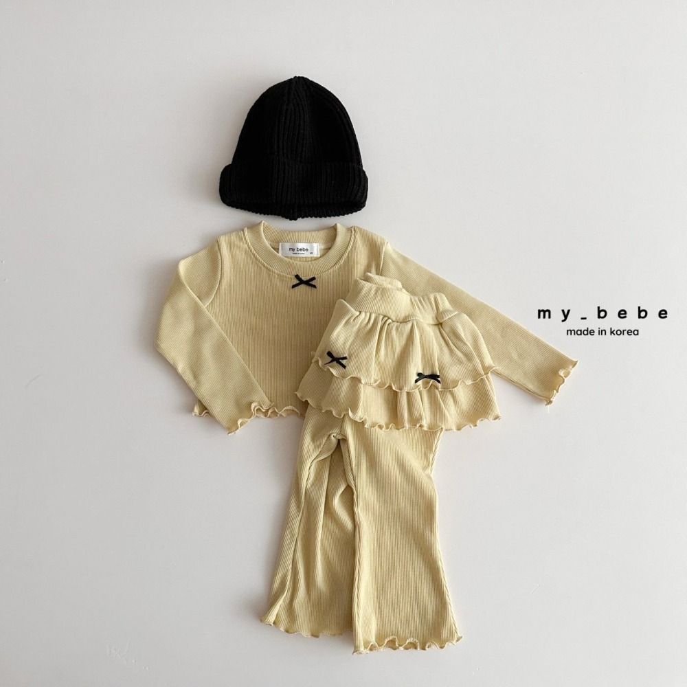Mybebe 上衣 마이베베 봄러버크롭티-細節圖8