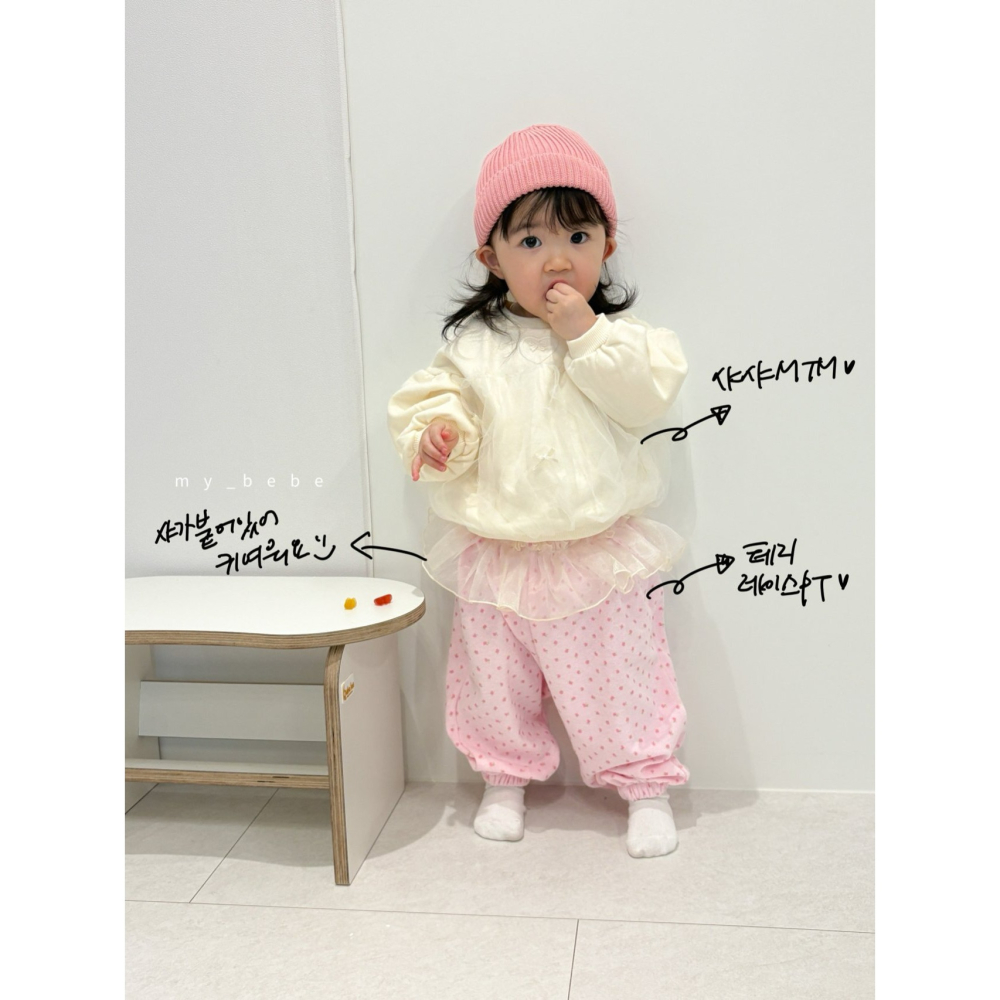 Mybebe 上衣 마이베베 샤샤맨투맨-細節圖11