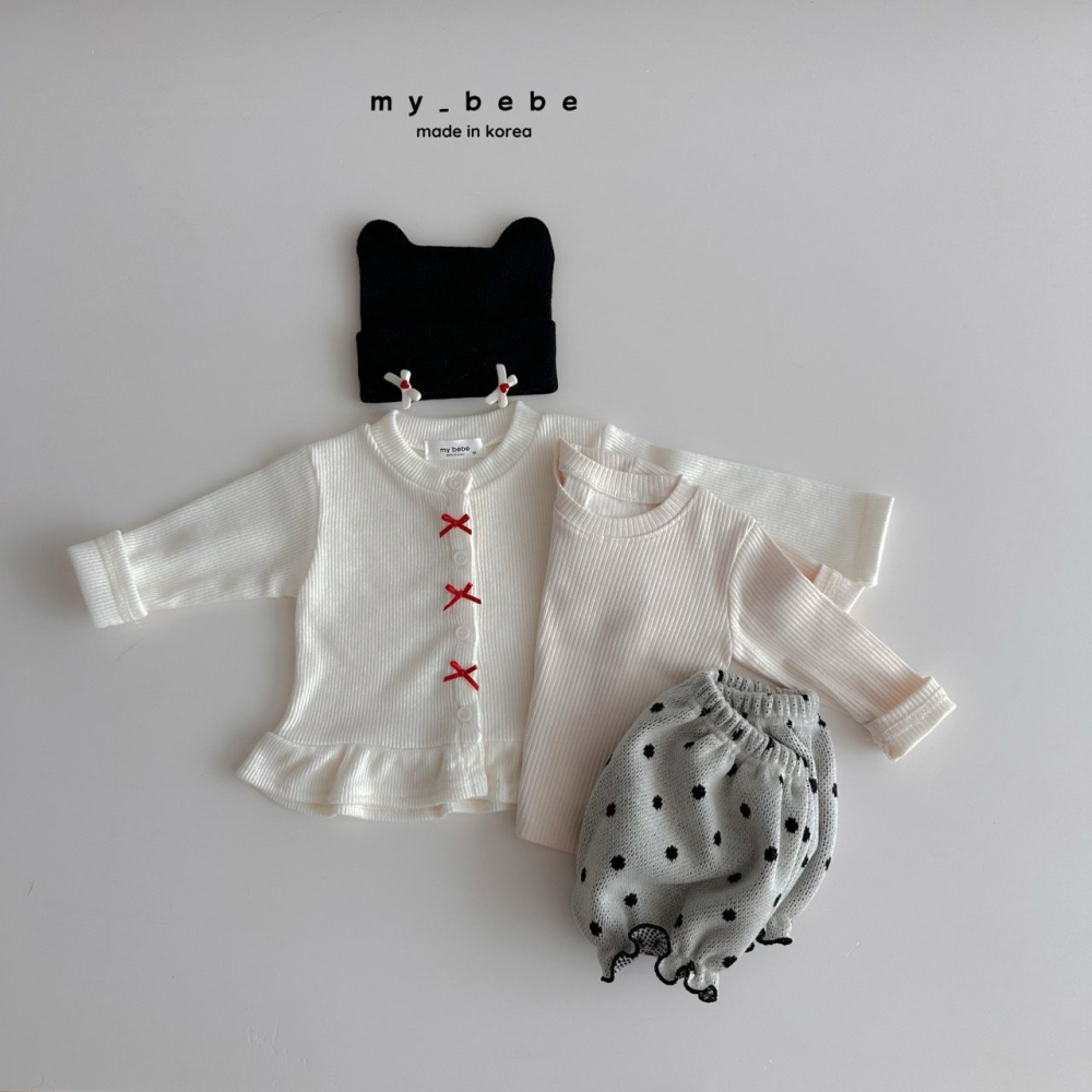 Mybebe 套裝 上衣+屁屁褲 마이베베 쟈가드블루머세트-細節圖11