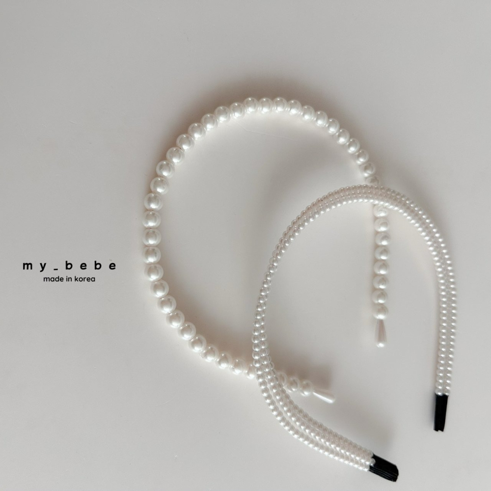 Mybebe 髮箍 마이베베 진주헤어밴드-細節圖2