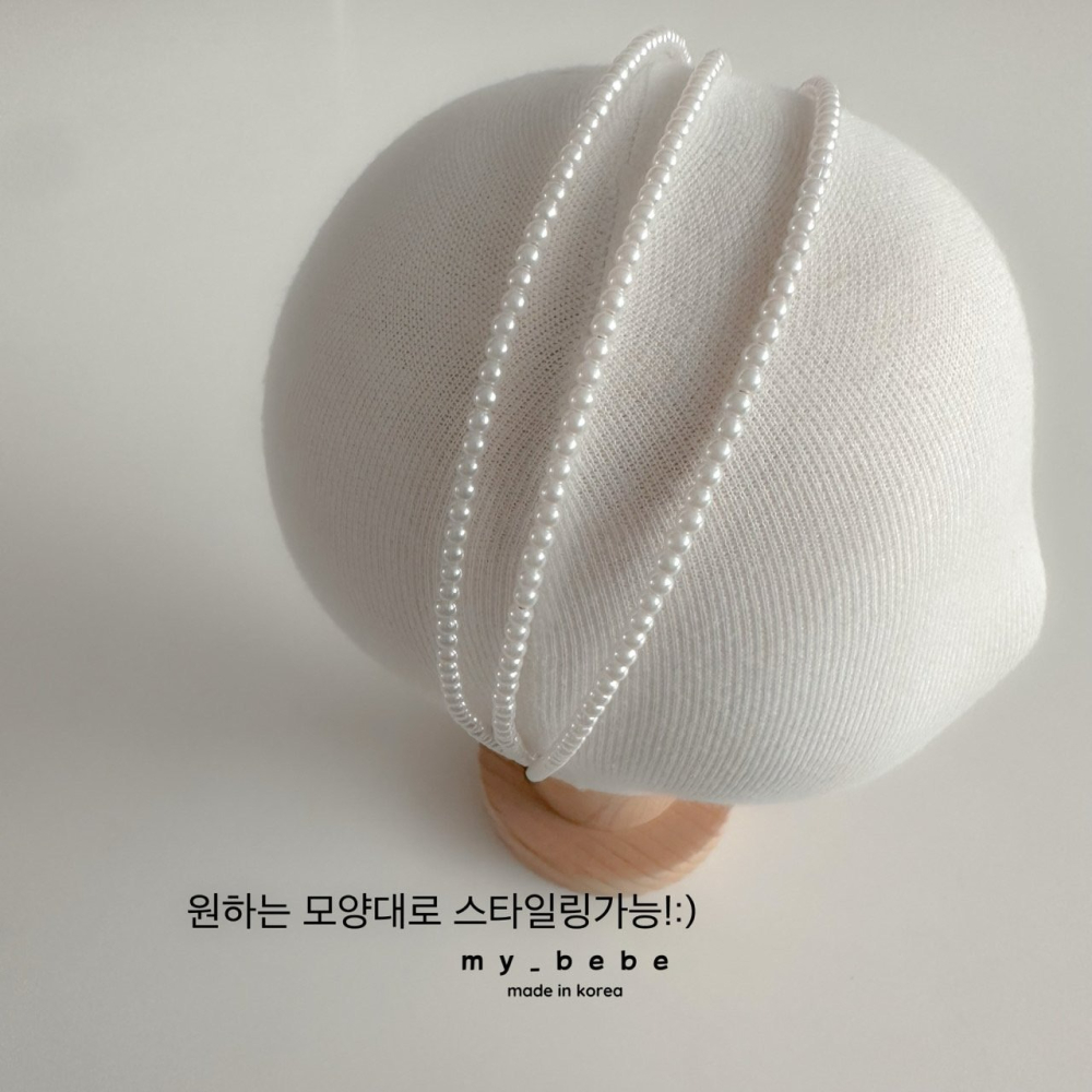 Mybebe 髮箍 마이베베 진주헤어밴드-細節圖9
