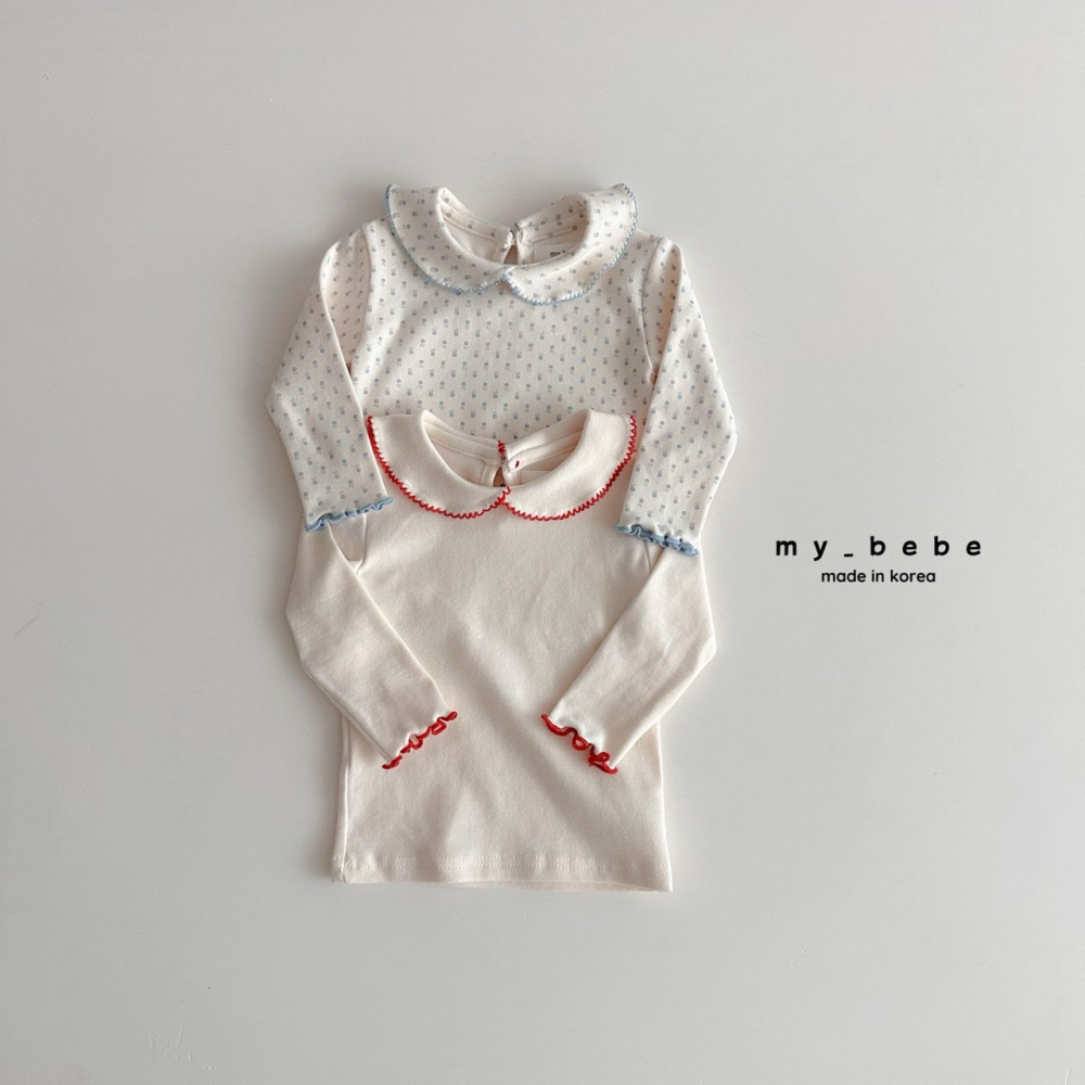 Mybebe 上衣 마이베베 카라핀코트티-細節圖2