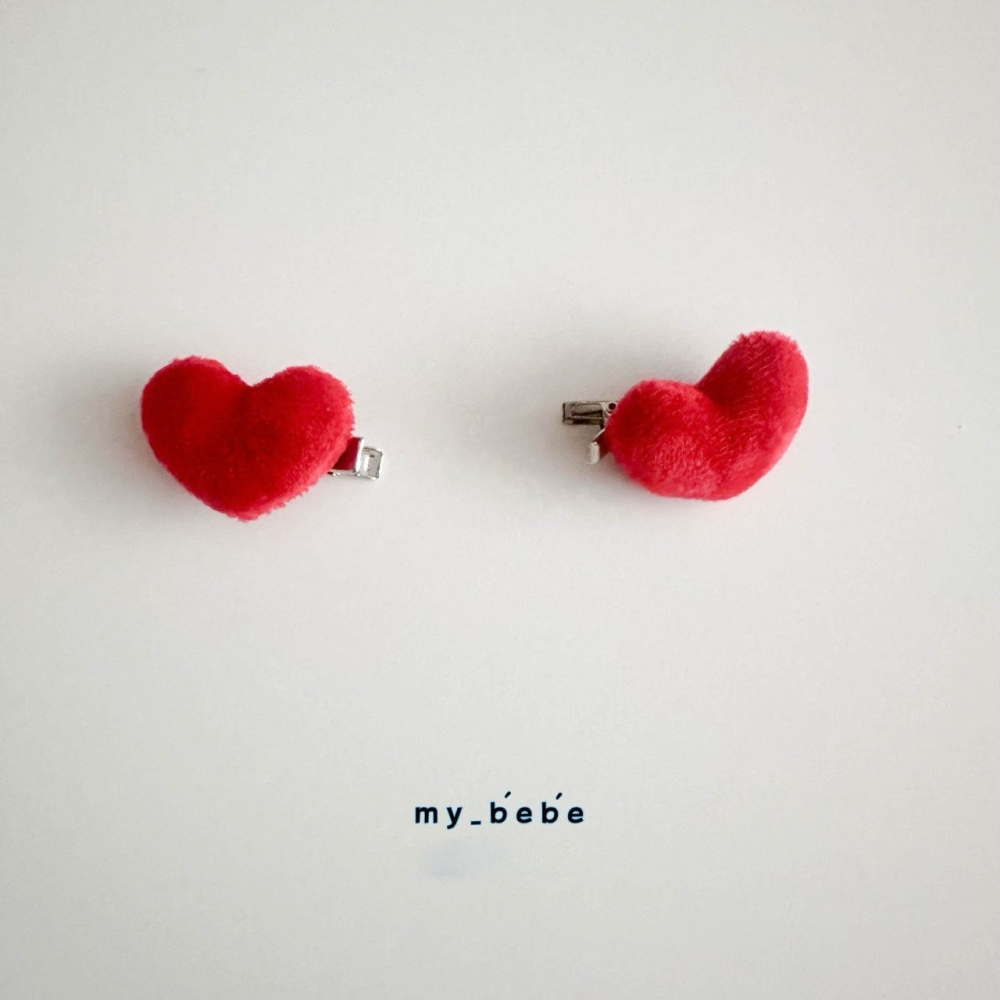 Mybebe 髮飾 마이베베 하트집게핀-細節圖3