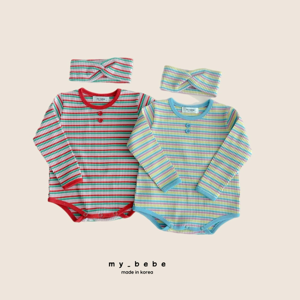 Mybebe 套裝 包屁衣+髮帶 마이베베 헤어밴드슈트세트(헤어밴드세트)-細節圖2