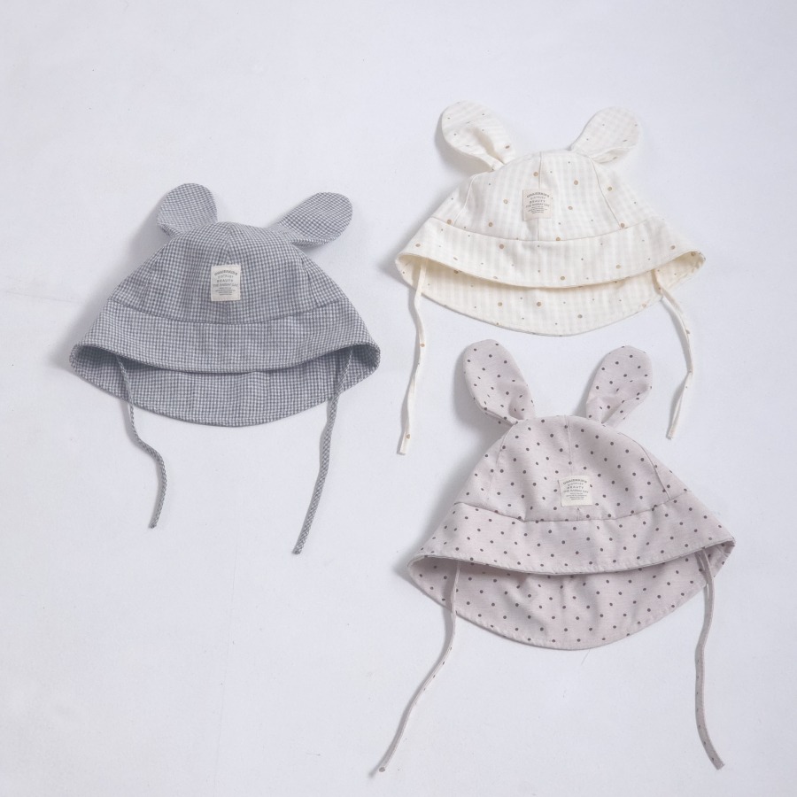 LittleHat 帽子 작은모자 도트래빗썸머버킷햇-細節圖5