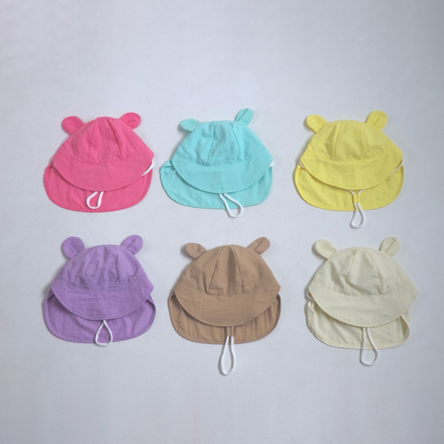 LittleHat 帽子 작은모자 베이비썸머귀달이플랩캡-細節圖8