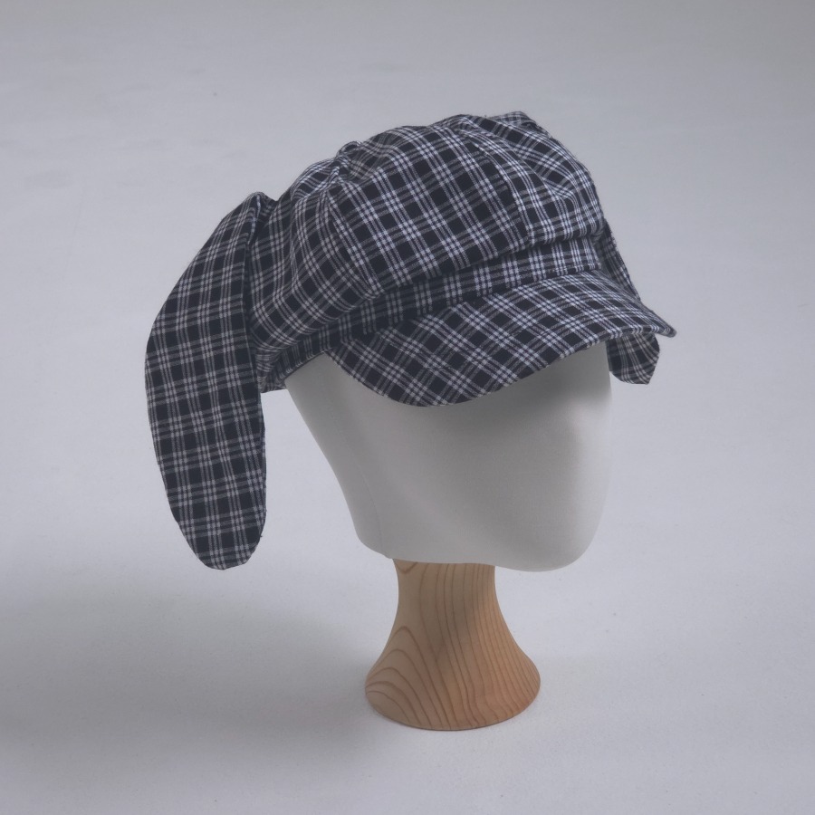 LittleHat 帽子 작은모자 체크래빗팔각모-細節圖3