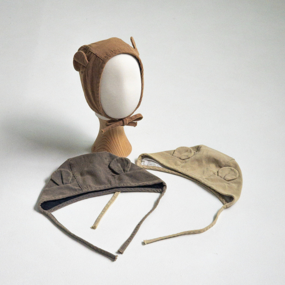 LittleHat 帽子 작은모자 워싱베어보넷-細節圖4