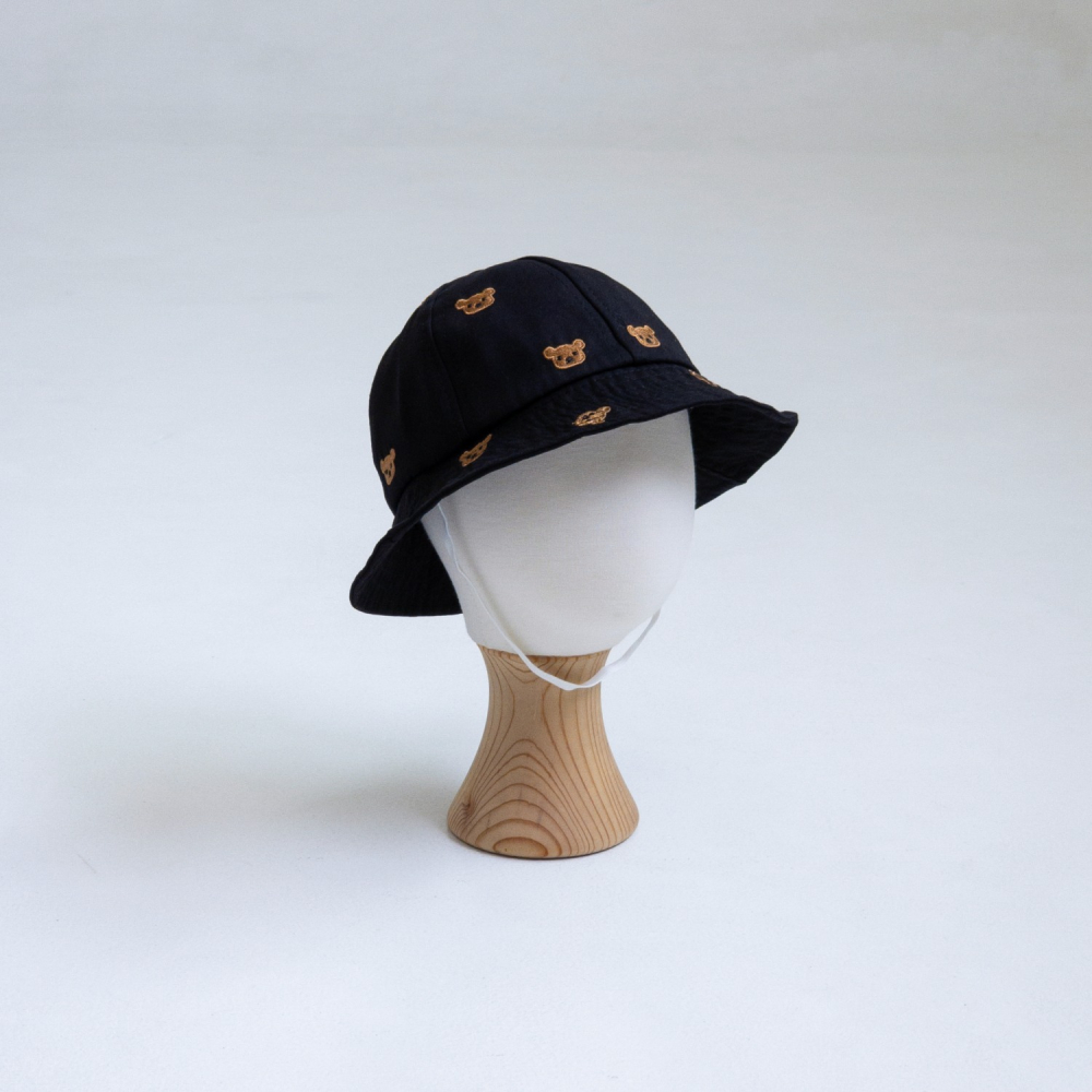 LittleHat 帽子 작은모자 육각베어패턴버킷햇-細節圖2