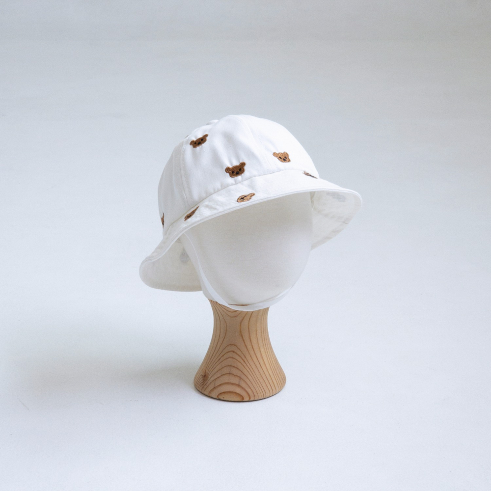 LittleHat 帽子 작은모자 육각베어패턴버킷햇-細節圖3