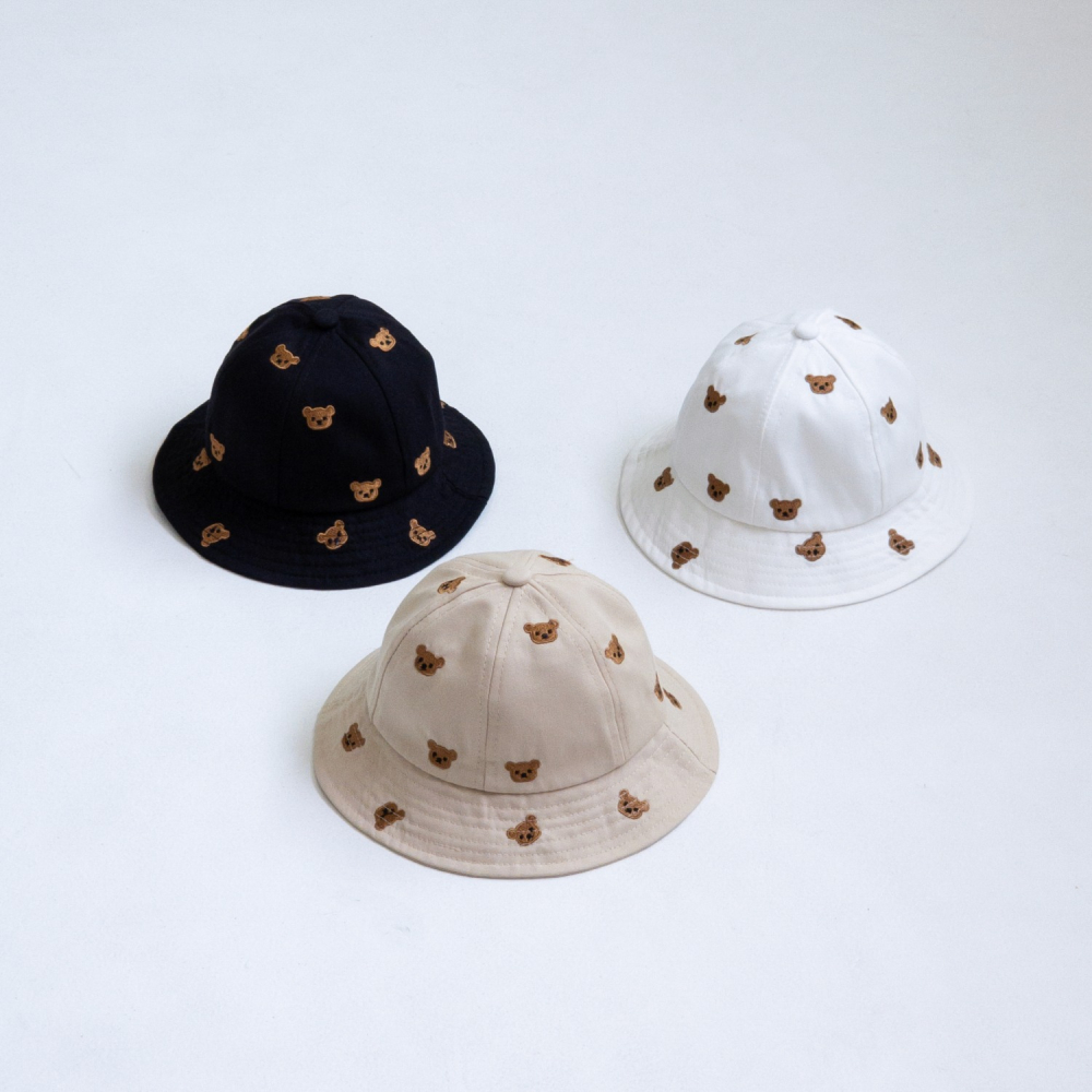 LittleHat 帽子 작은모자 육각베어패턴버킷햇-細節圖5