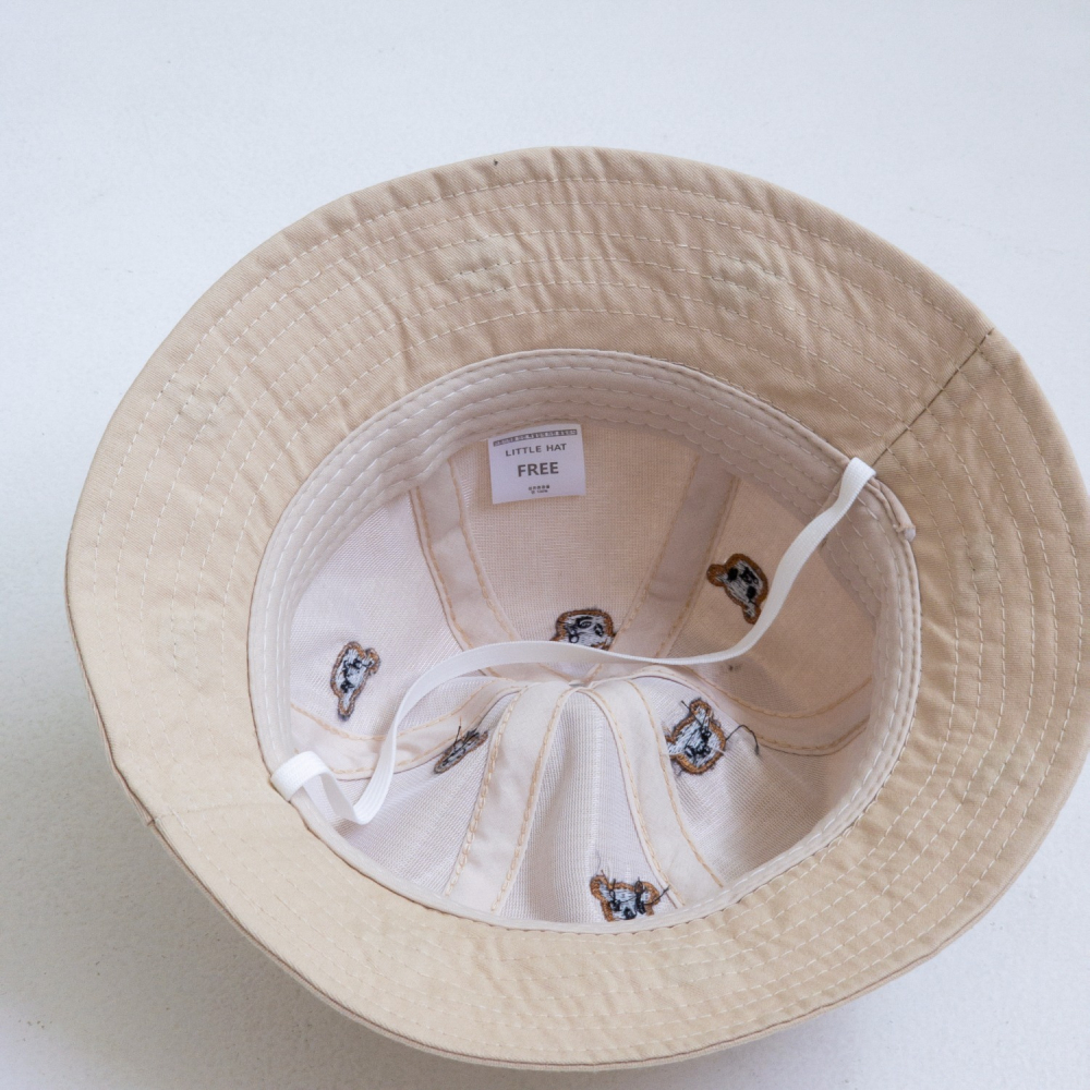 LittleHat 帽子 작은모자 육각베어패턴버킷햇-細節圖8