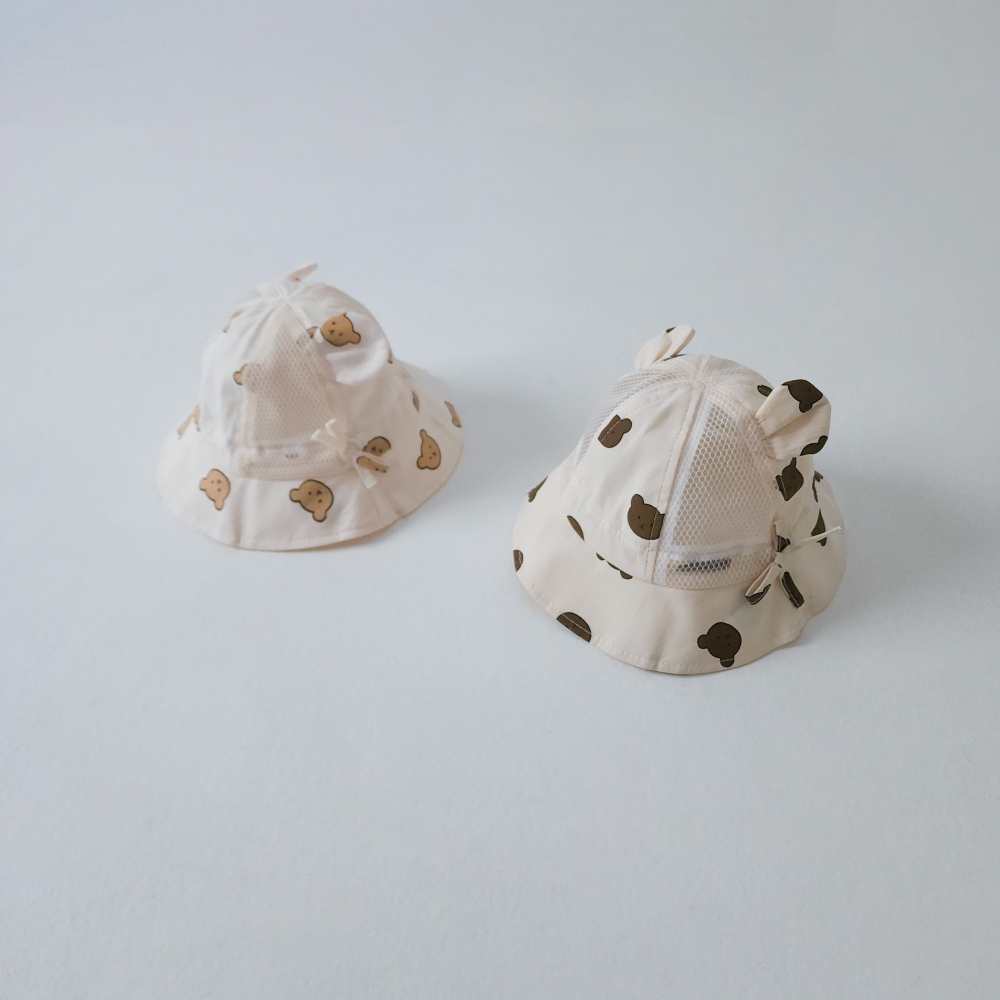 LittleHat 帽子 작은모자 매쉬베어버킷햇-細節圖4