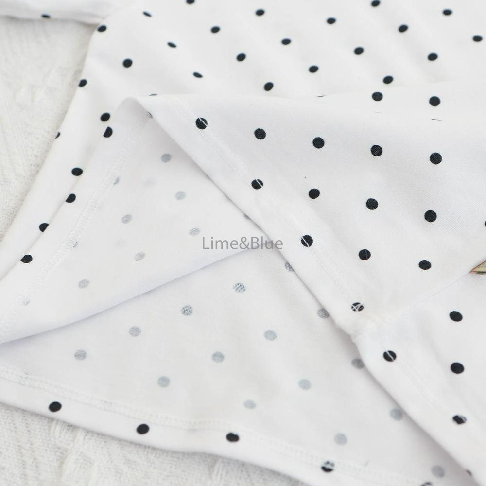 Lime&Blue 套裝 上下 라인앤블루 썸머셀럽도트반팔상하세트-細節圖7