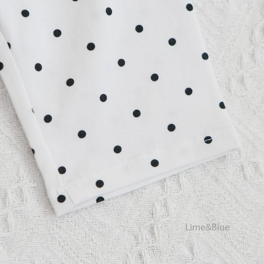 Lime&Blue 套裝 上下 라인앤블루 썸머셀럽도트반팔상하세트-細節圖9