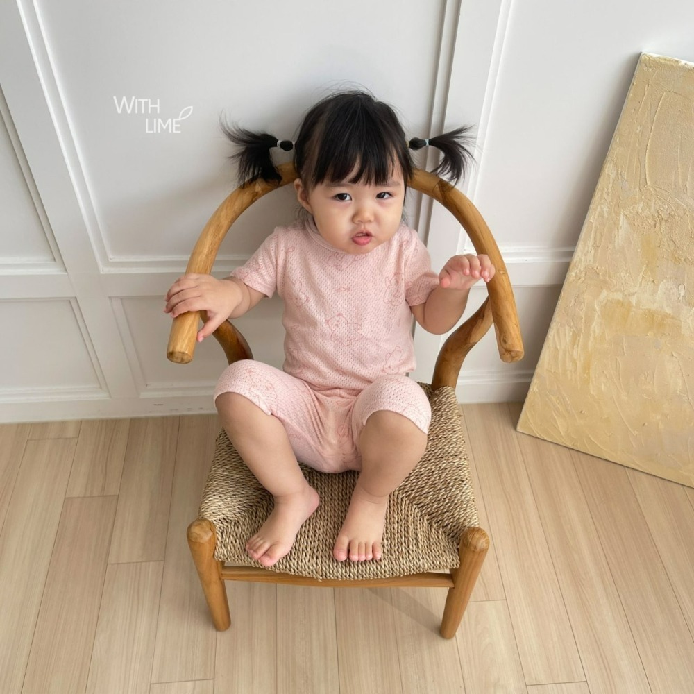 Lime&Blue 套裝 上下 라인앤블루 피쉬베어실내복(반팔)-細節圖3