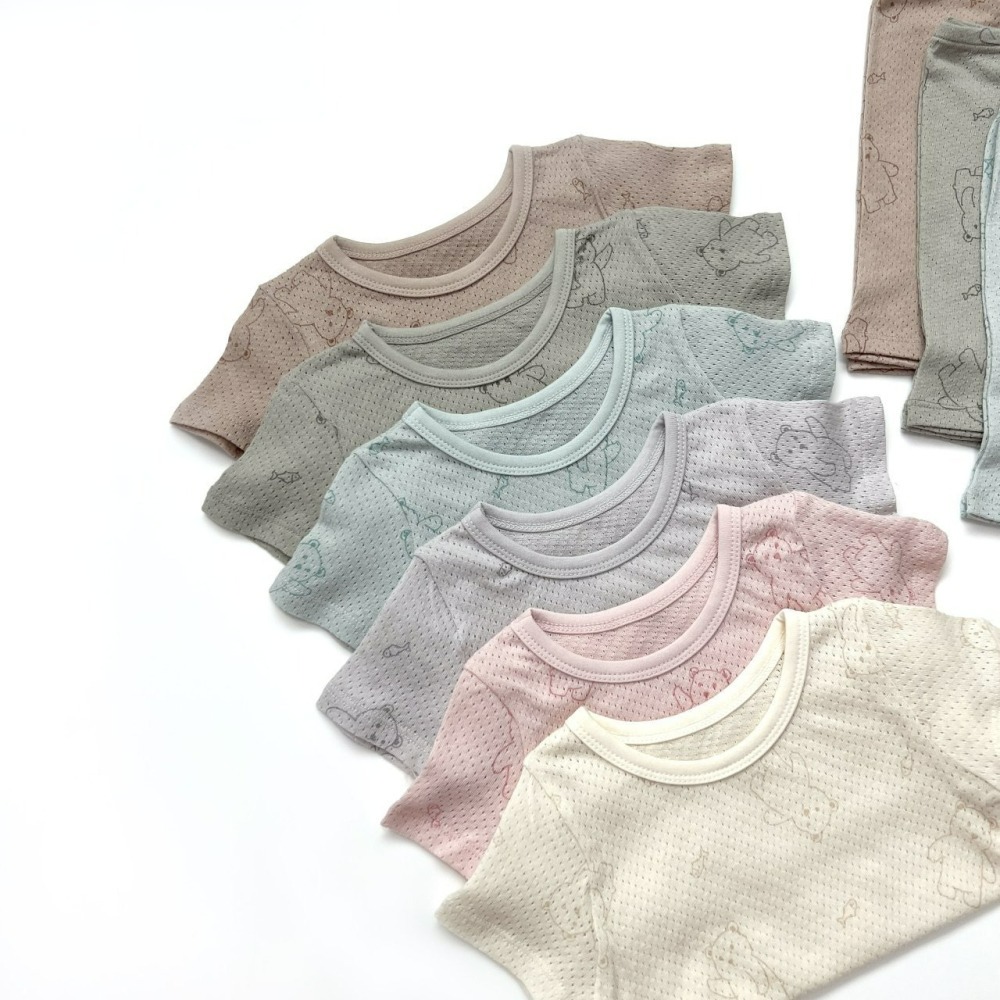 Lime&Blue 套裝 上下 라인앤블루 피쉬베어실내복(반팔)-細節圖6