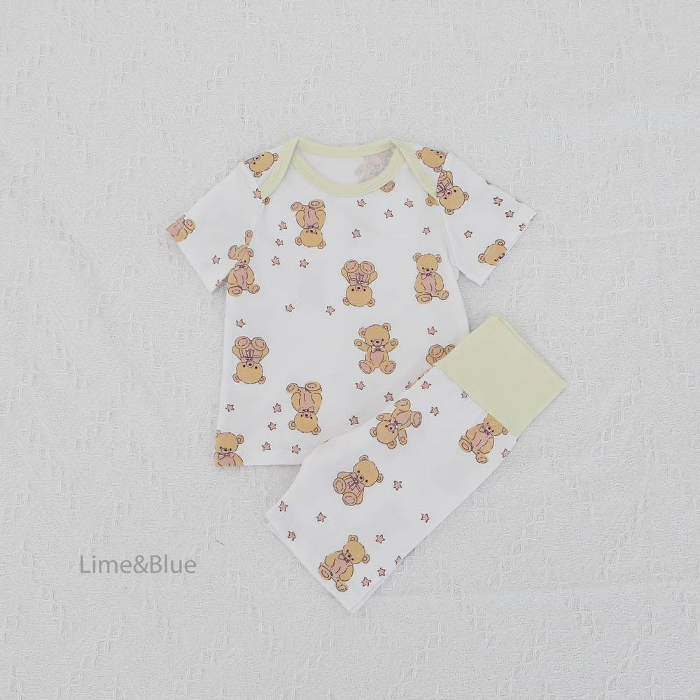 Lime&Blue 套裝 上下 (bebe) 라인앤블루 별곰돌이베이비세트-規格圖8