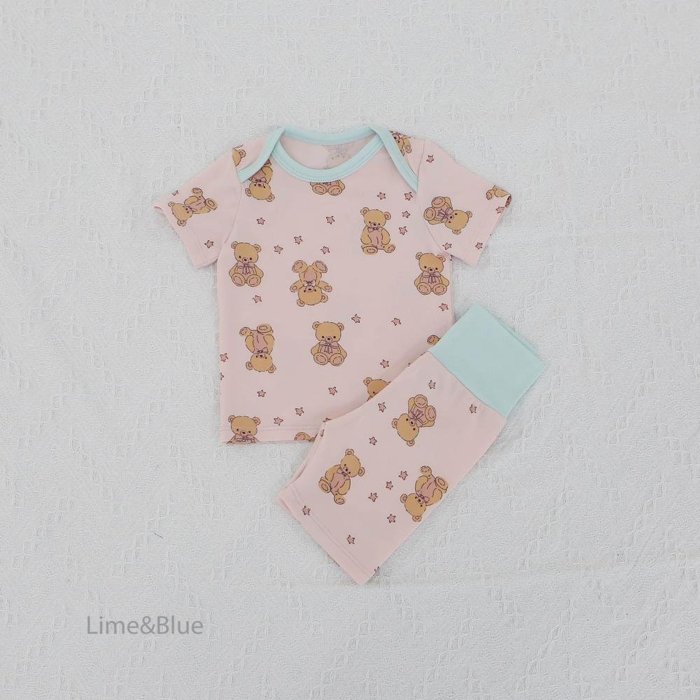 Lime&Blue 套裝 上下 (bebe) 라인앤블루 별곰돌이베이비세트-規格圖8