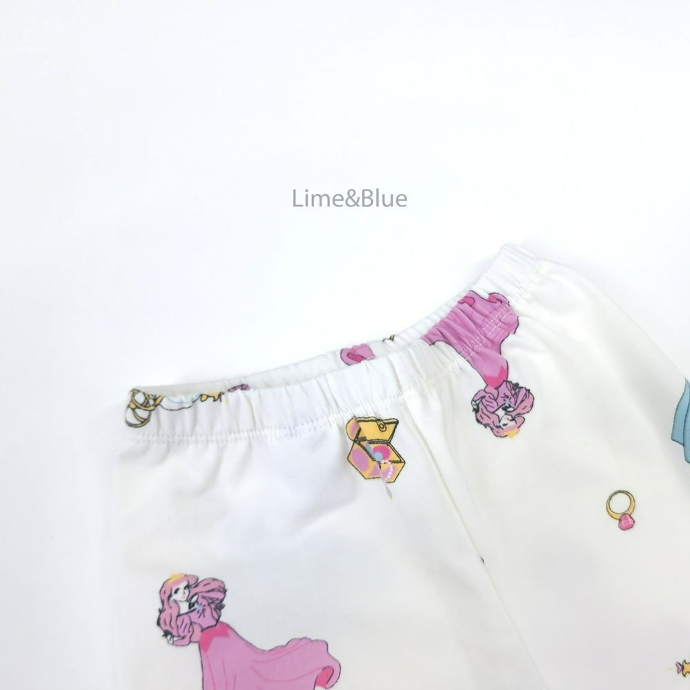 Lime&Blue 套裝 上下 라인앤블루 러브프린세스반팔상하세트-細節圖6