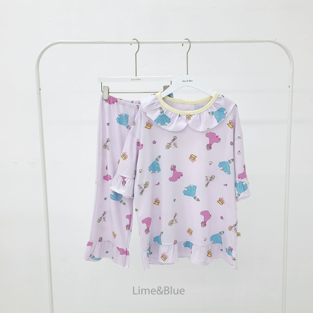 Lime&Blue 套裝 上下 (成人) 라인앤블루 러브프린세스반팔상하세트(성인)-規格圖7