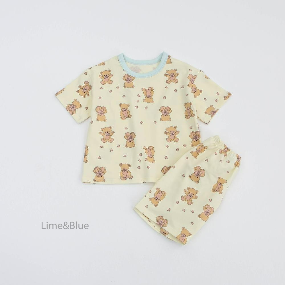 Lime&Blue 套裝 上下 라인앤블루 별곰돌이상하세트-規格圖8