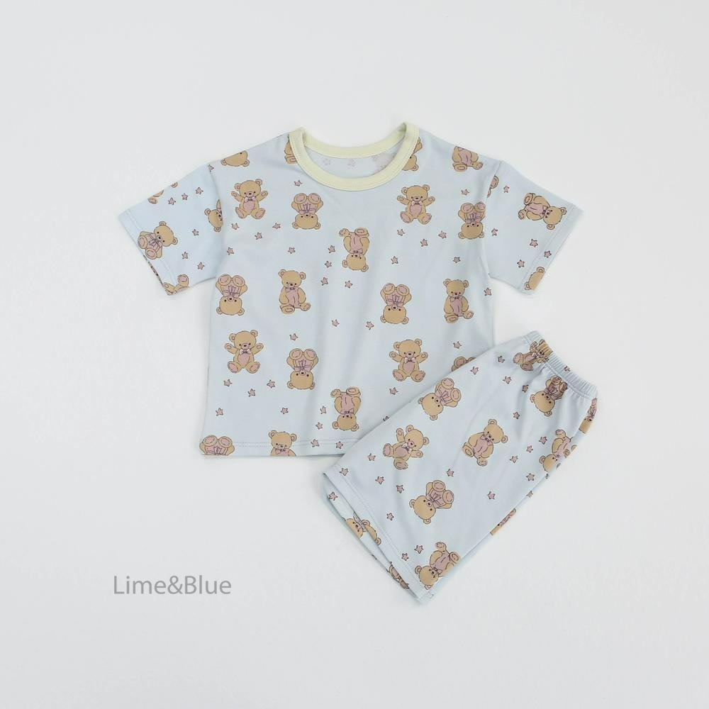 Lime&Blue 套裝 上下 라인앤블루 별곰돌이상하세트-規格圖8
