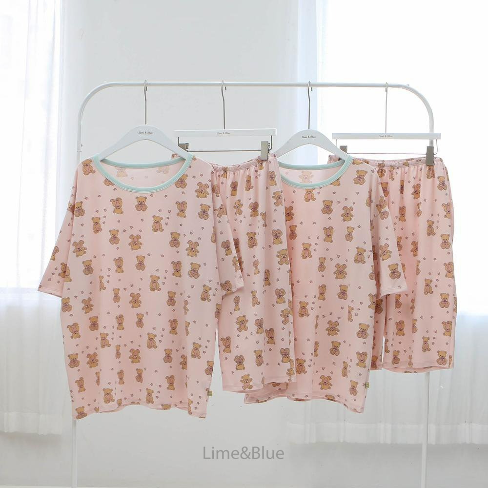 Lime&Blue 套裝 上下 (成人) 라인앤블루 별곰돌이상하세트(성인)-規格圖4