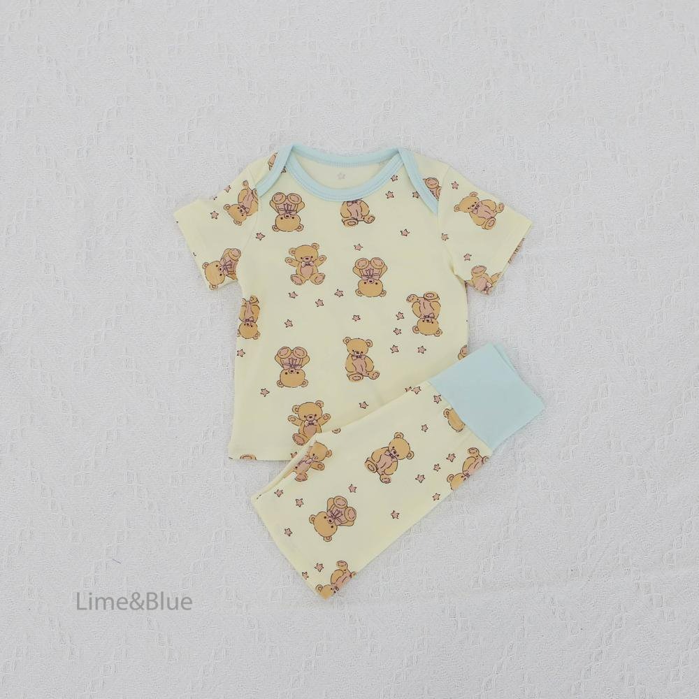 Lime&Blue 套裝 上下 라인앤블루 별곰돌이베이비세트-規格圖6