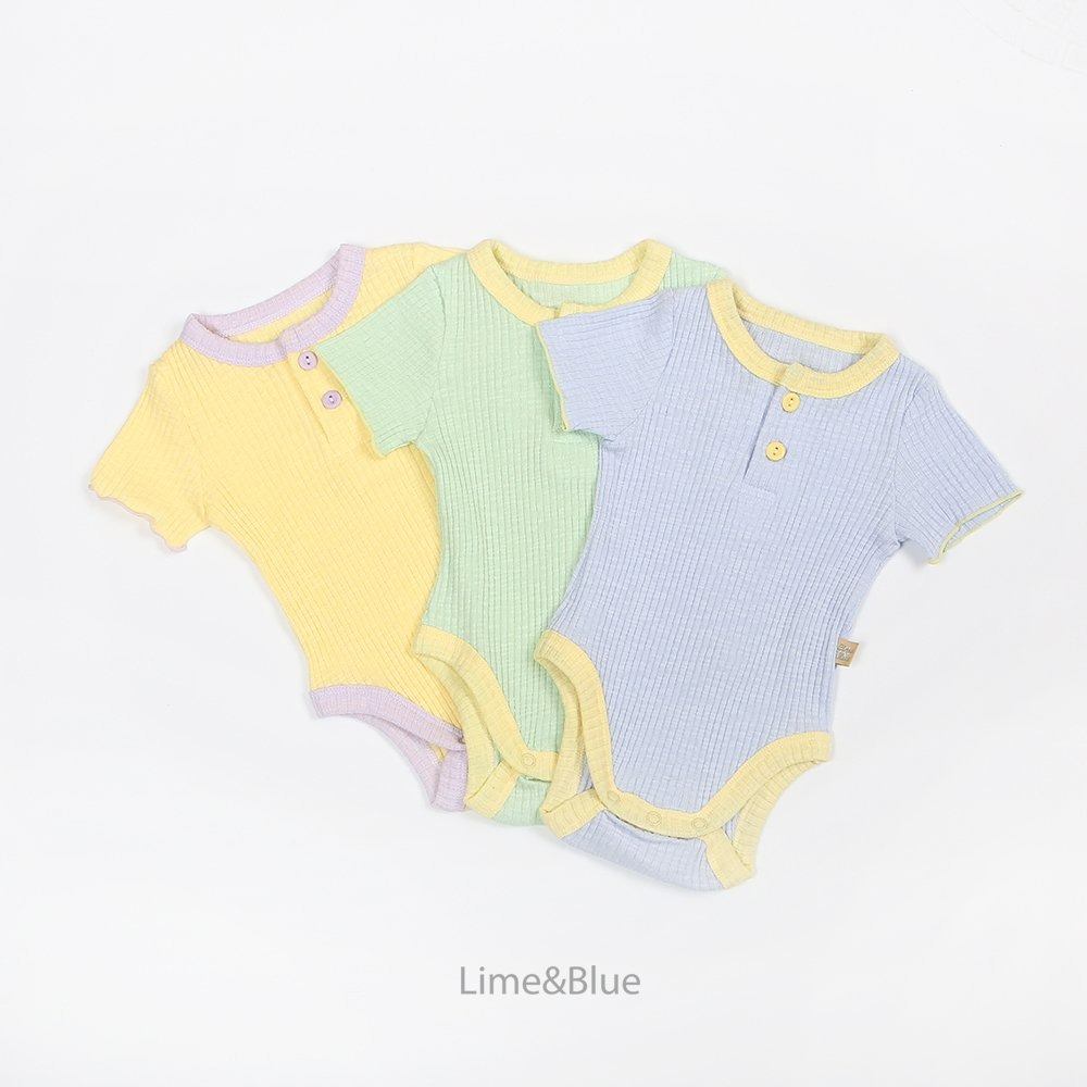 Lime&Blue 包屁衣 라인앤블루 마쉬멜로반팔슈트-細節圖5