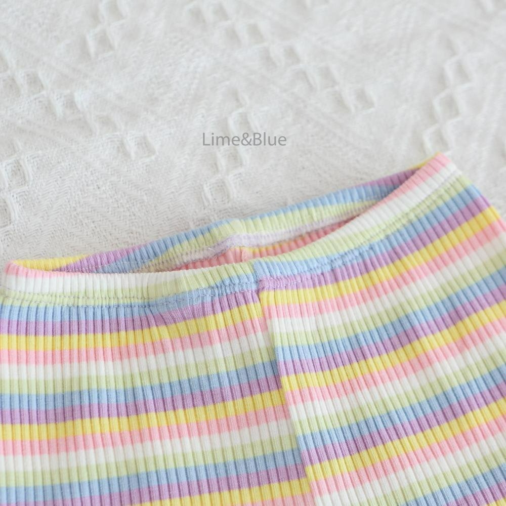 Lime&Blue 套裝 上下 라인앤블루 레인보우단가라상하세트-細節圖6