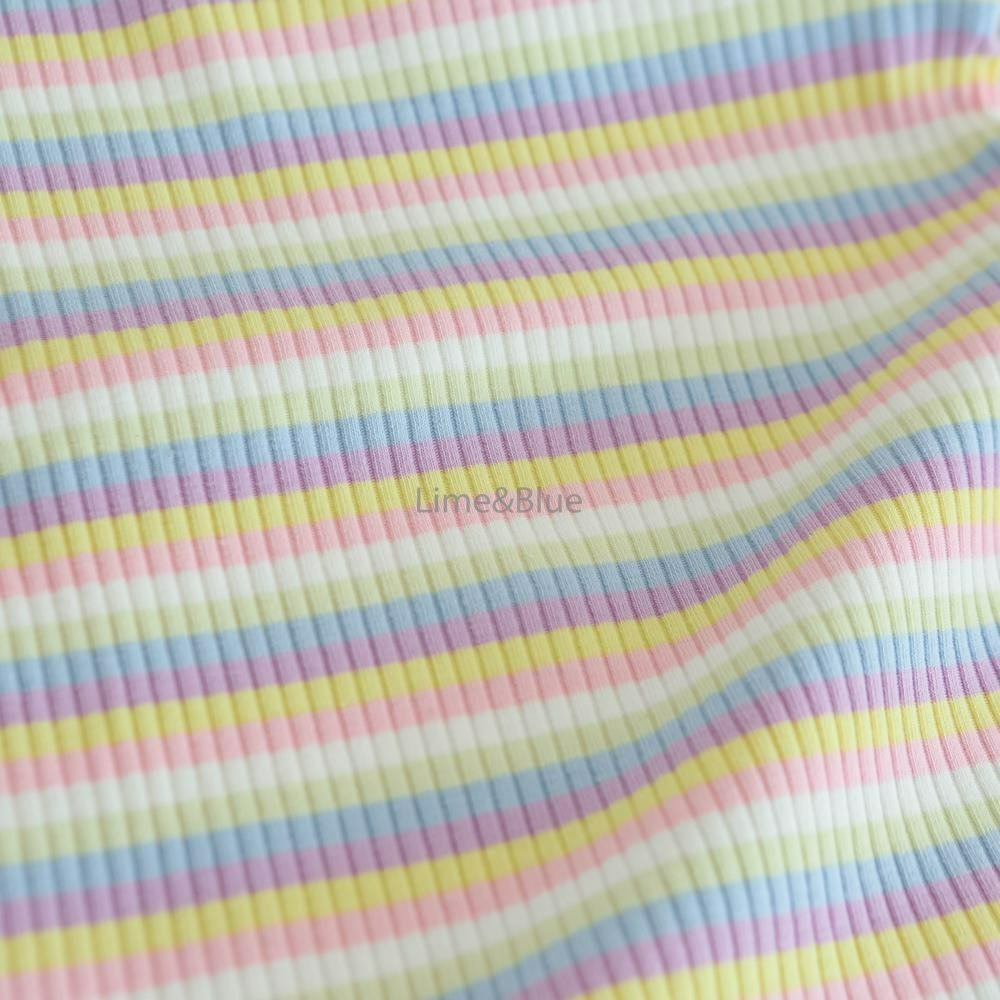 Lime&Blue 套裝 上下 라인앤블루 레인보우단가라상하세트-細節圖8