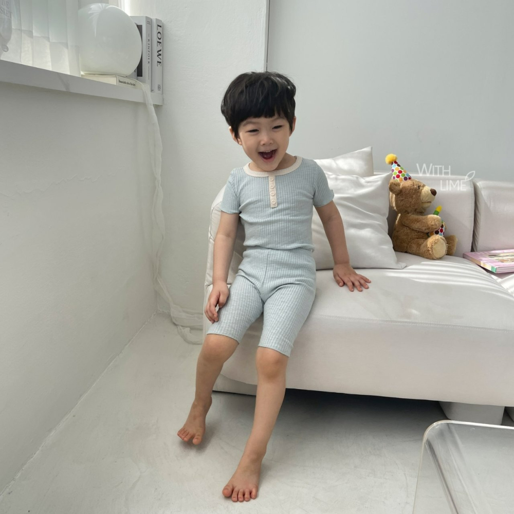 Lime&Blue 套裝 上下 라인앤블루 도브실내복-細節圖3